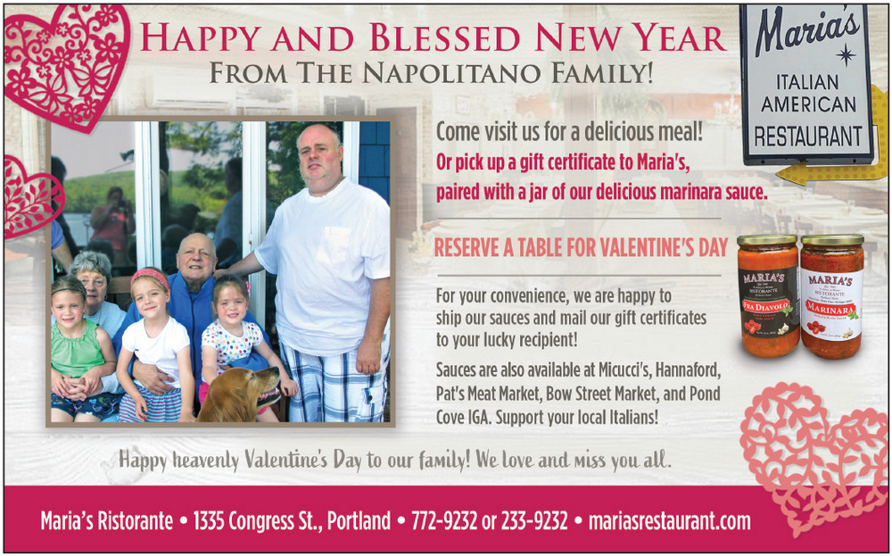 Maria's Ristorante ad