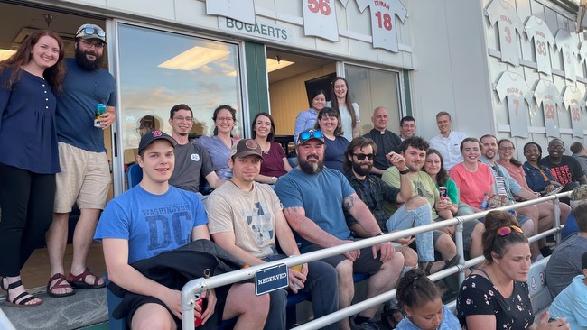 Casco Bay Catholics at a Portland Sea Dogs game