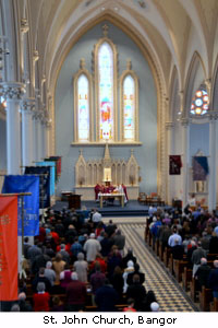 St John's church in Bangor