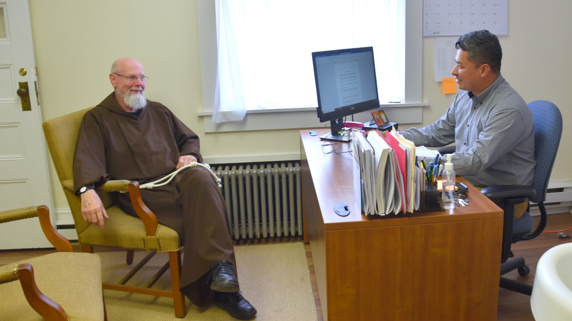 Father Michael Sevigny and Jose Lopez Perez