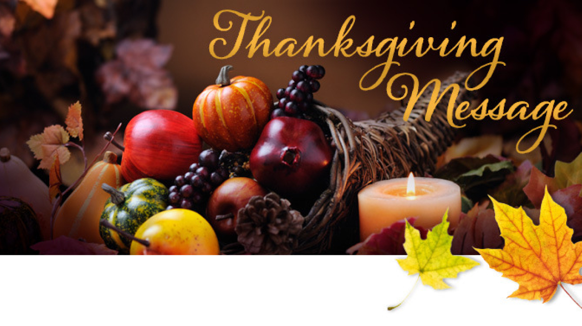 Thanksgiving Message