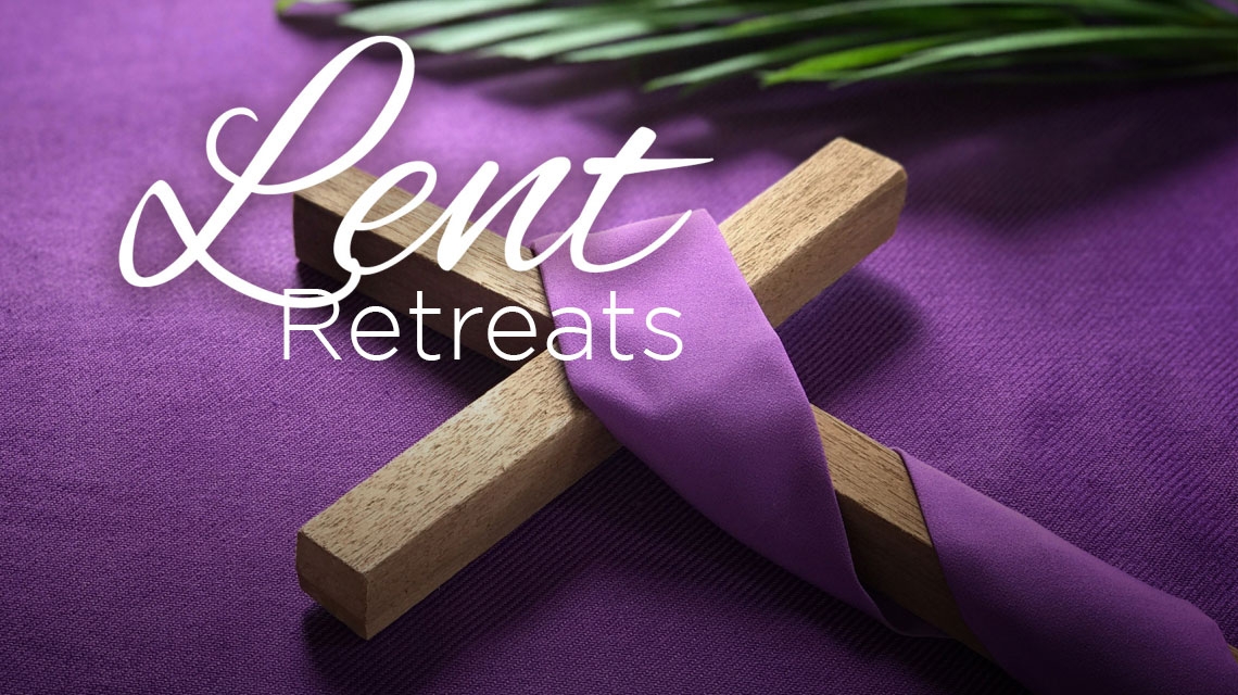 Cross with purple ribbon across it.