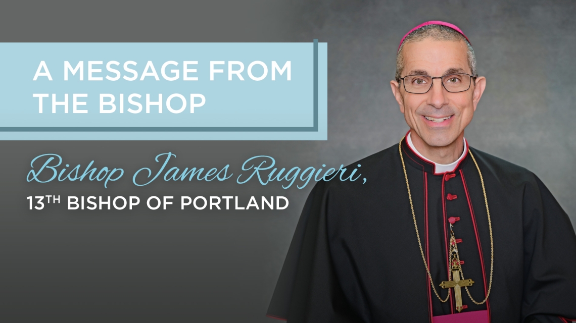 picture of the bishop and text A Message from the Bishop