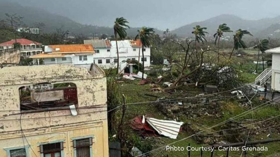 Grenada during the storm.