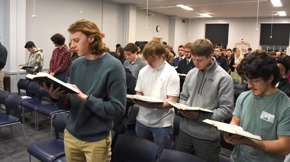 Mass at the University of Maine in Orono