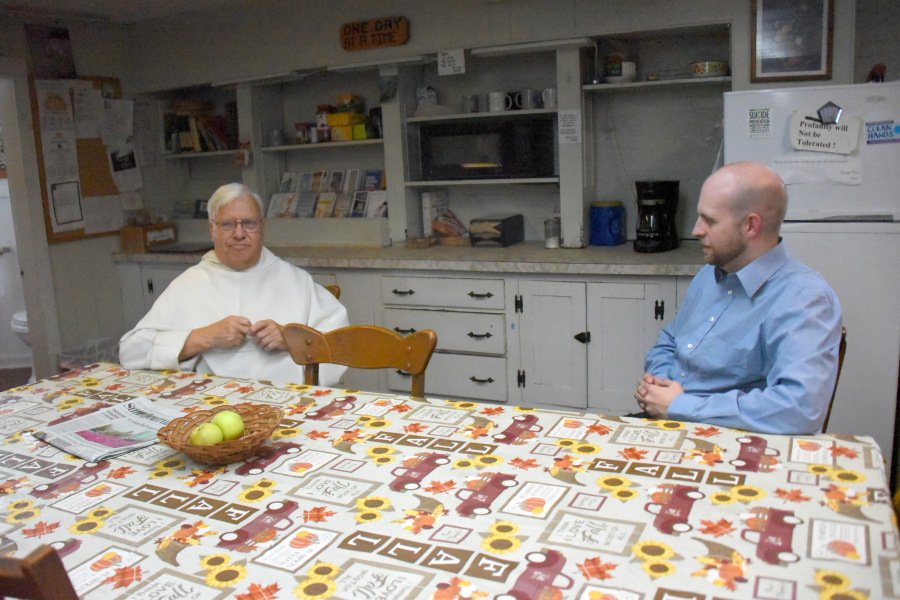 Brother Irenee Richard, OP and Andrew Phinney
