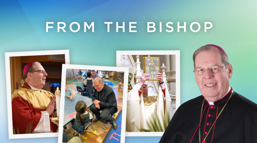 Graphic showing images of the bishop