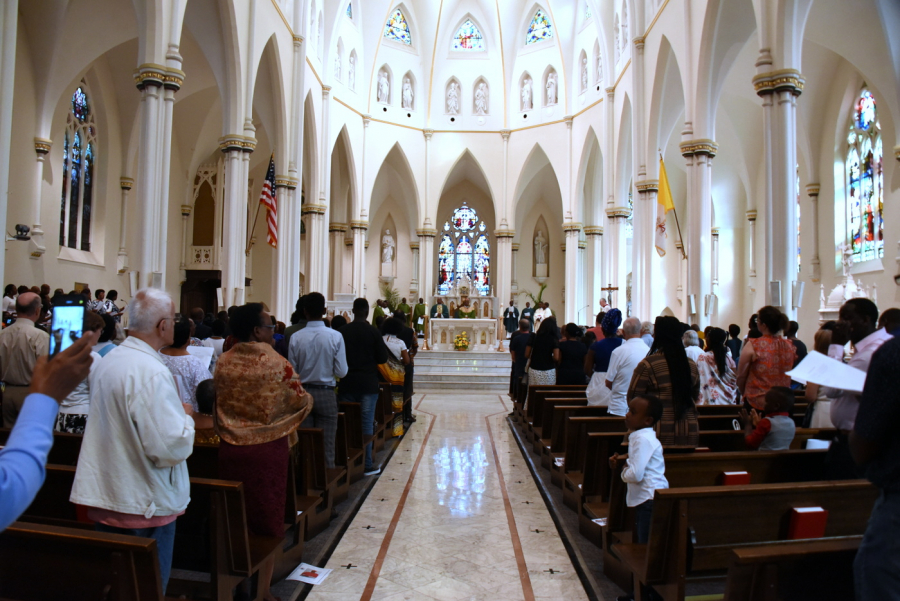 The nave of the cathedral