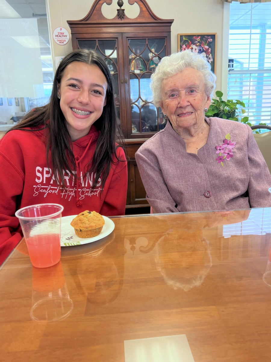 A student and her pen pal