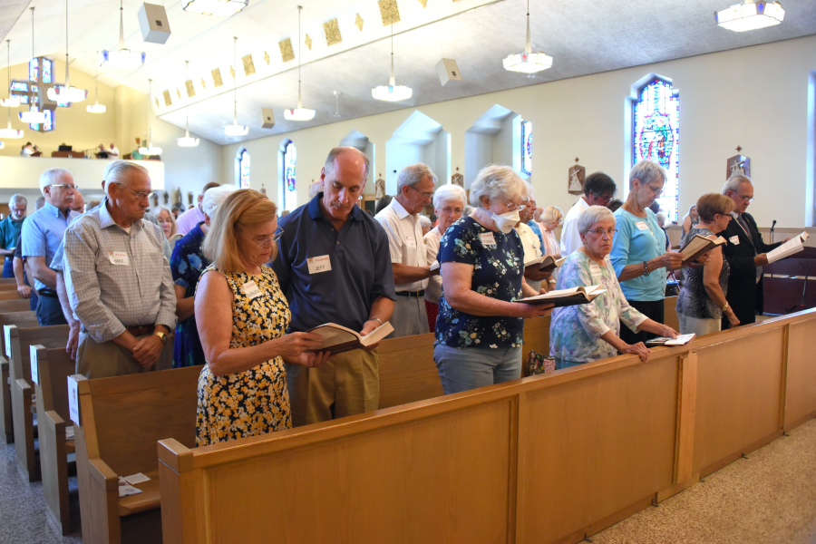 Volunteers at Mass