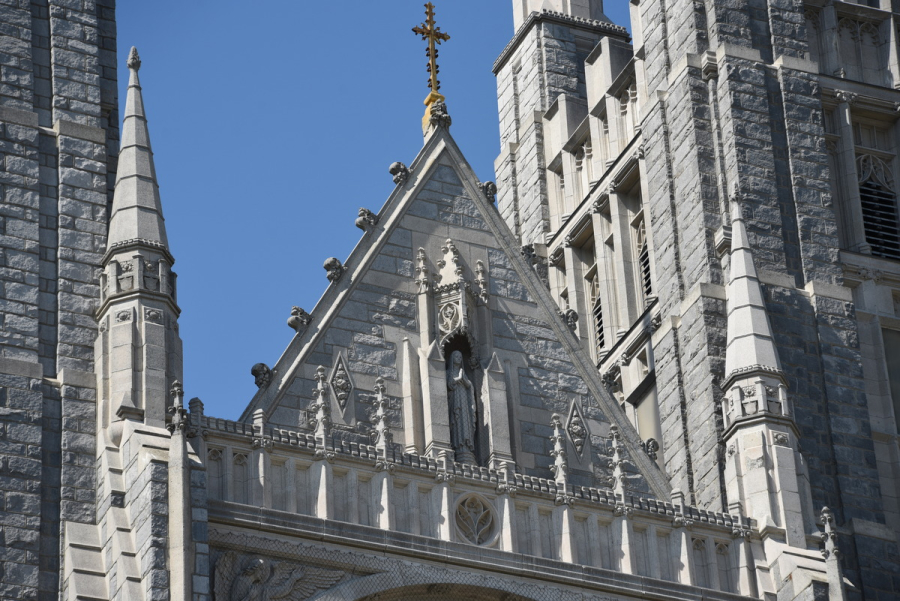 Front of the Basilica of Ss. Peter and Paul-Lewiston