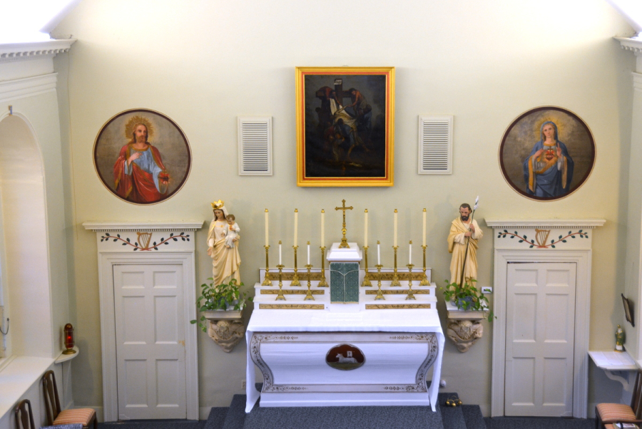 Interior of St. Patrick Church in Newcastle