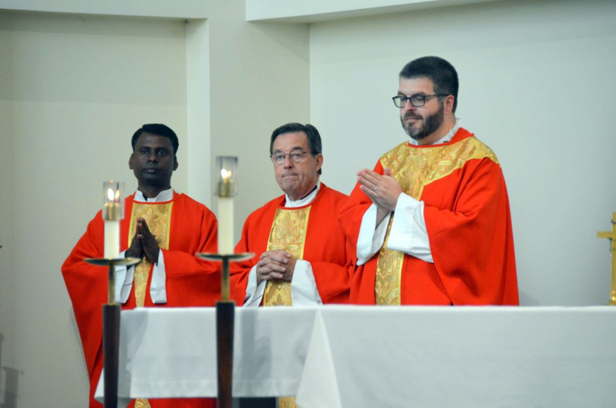 Priests at the Saint Dominic Academy Opening Mass