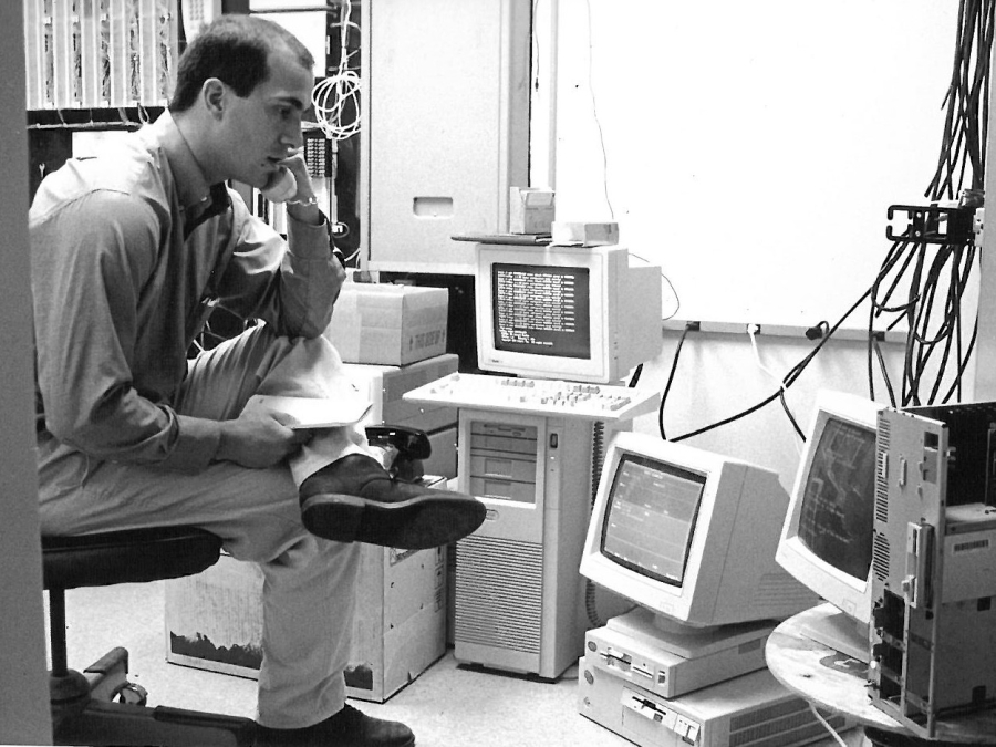 The hospital's former computer room.