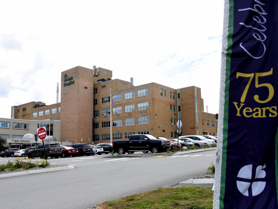 Exterior of St. Joseph Hospital in Bangor.