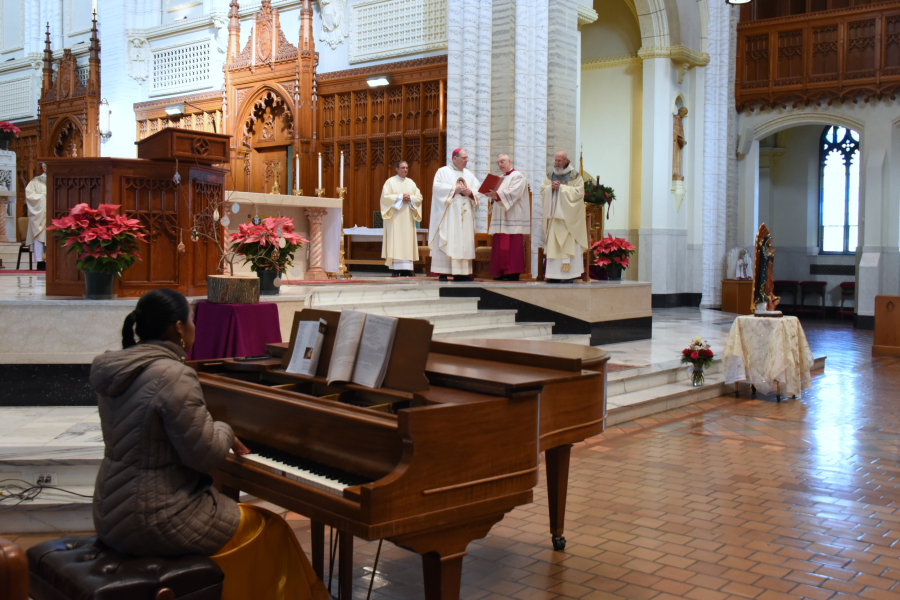 Pianist and Bishop Deeley