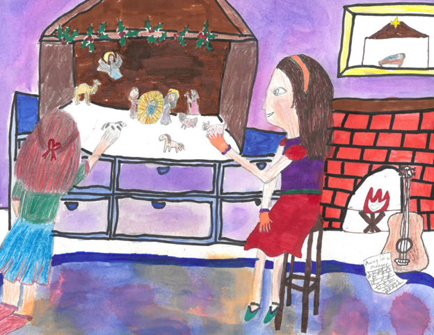 Ella Brown of Holy Cross School in South Portland won for Grades 6-8. 
