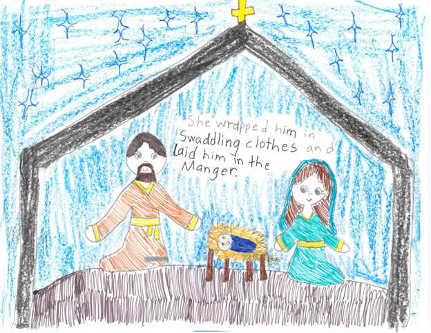 Valerie Saba of St. Brigid School in Portland won for Grades 3-5. 