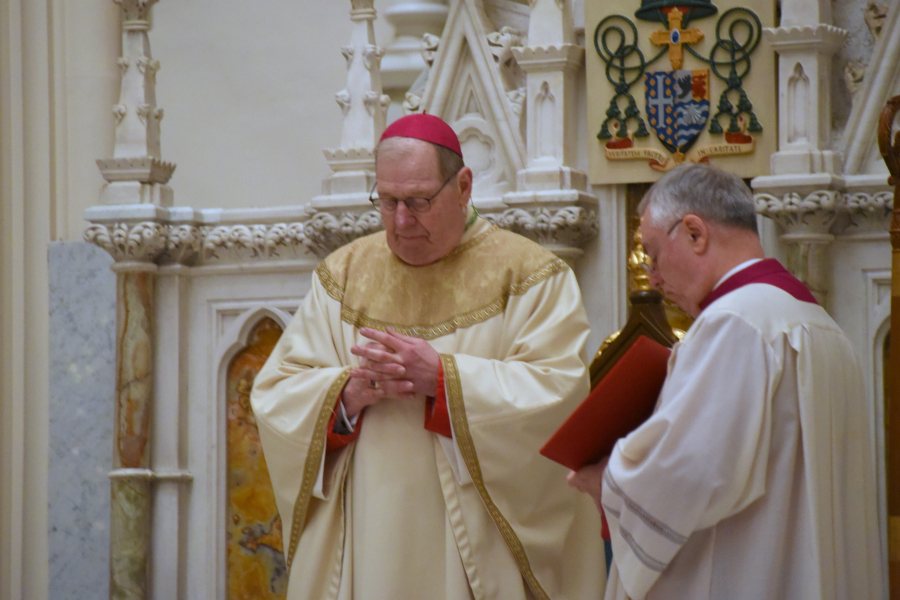 Bishop Deeley and Msgr. Marc Caron