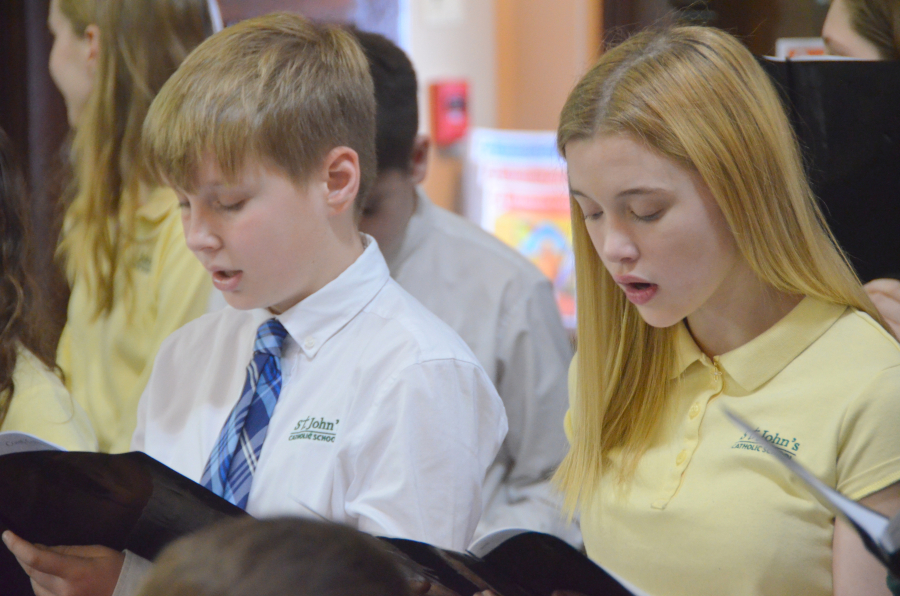 Opening Mass for Catholic Schools Week at St. John's Catholic School in Brunswick 