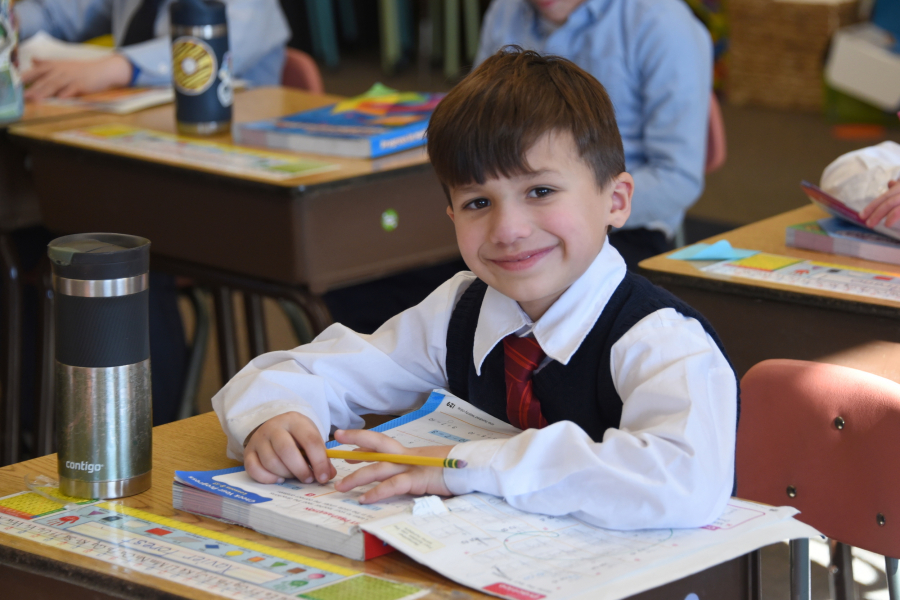 Boy in classroom