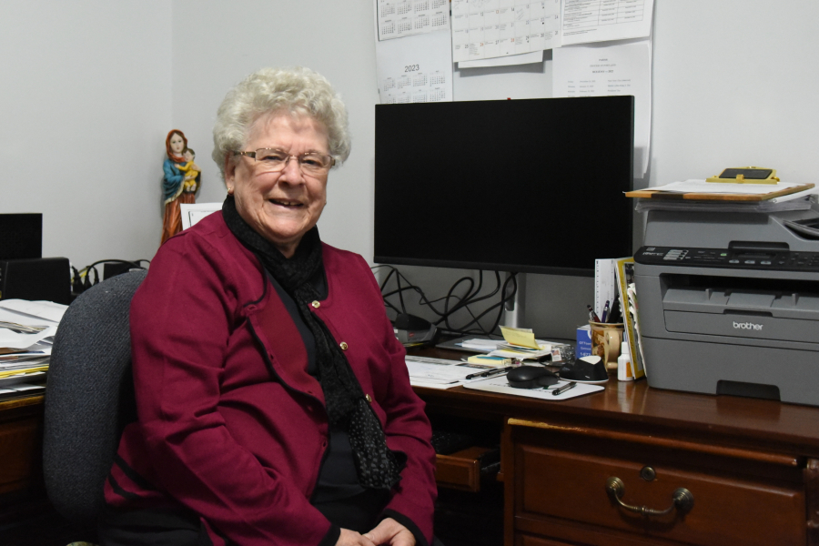 Jeannine DeRosby in her home office