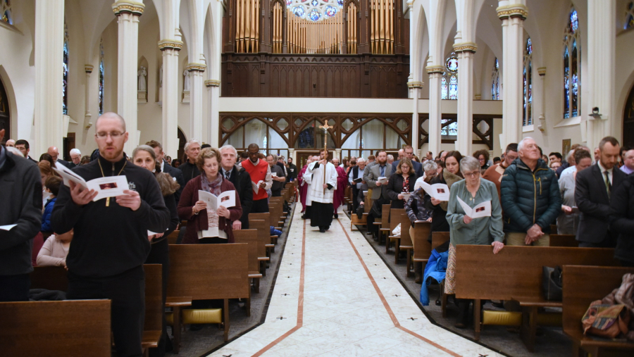 Cathedral of the Immaculate Conception Rite of Election Procession