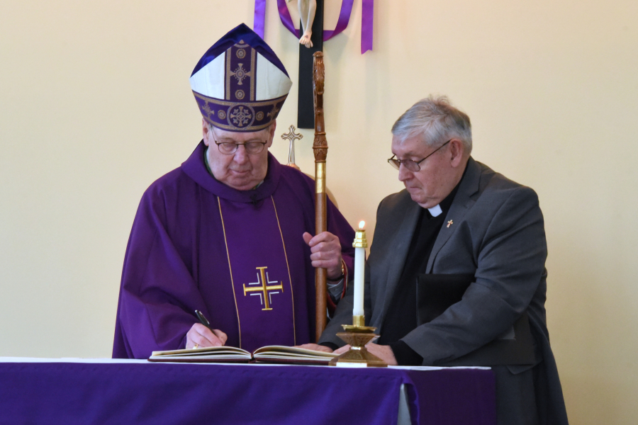 Bishop Deeley and Deacon Denbow