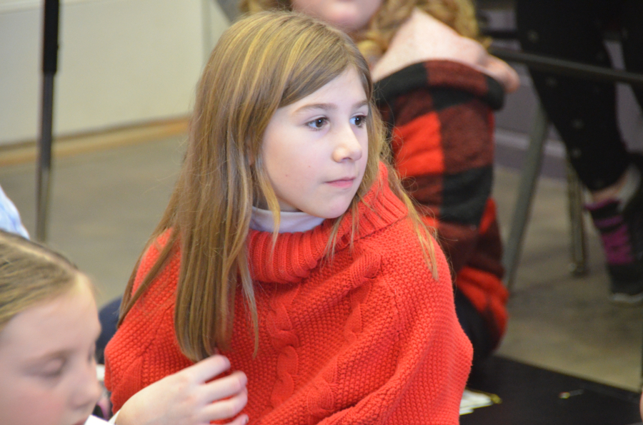 Bishop Deeley visits St. Dom's Lewiston campus during Maine Catholic Schools Week. 