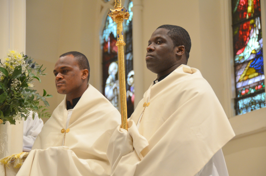 Bishop Deeley celebrates the Chrism Mass on the Tuesday of Holy Week.