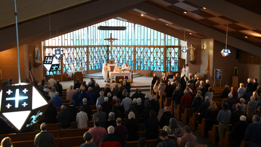 Interior of church