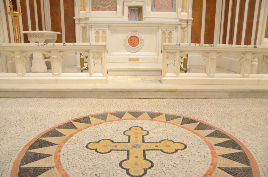 Bishop Deeley celebrates Mass on Holy Thursday in Portland. 