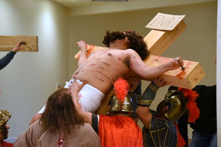 Jesus is crucified