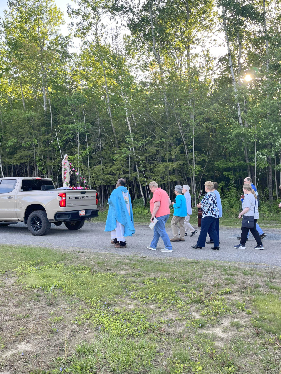 Rosary Procession in East Millinocket