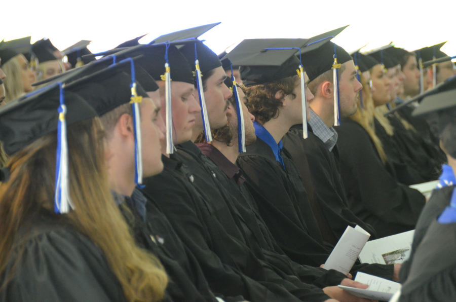 Bishop Deeley celebrates the Baccalaureate Mass, part of Saint Joseph College of Maine's Commencement Weekend. 