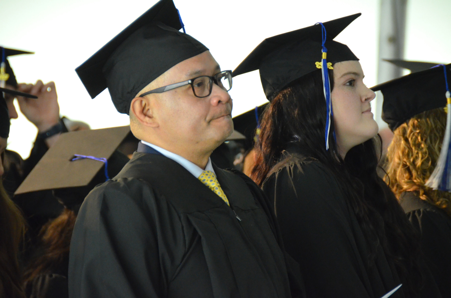 Bishop Deeley celebrates the Baccalaureate Mass, part of Saint Joseph College of Maine's Commencement Weekend. 