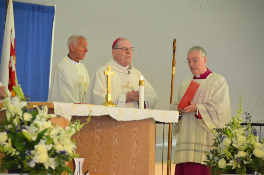 Bishop Deeley celebrates the Baccalaureate Mass, part of Saint Joseph College of Maine's Commencement Weekend. 