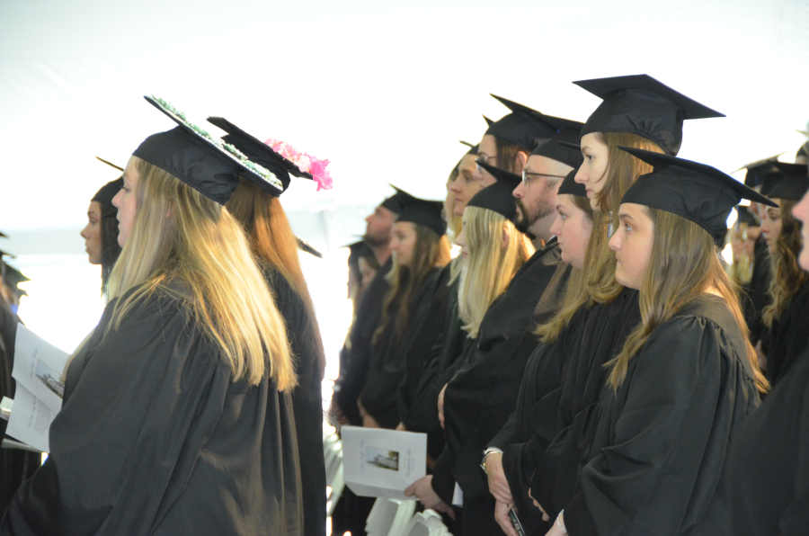 Bishop Deeley celebrates the Baccalaureate Mass, part of Saint Joseph College of Maine's Commencement Weekend. 