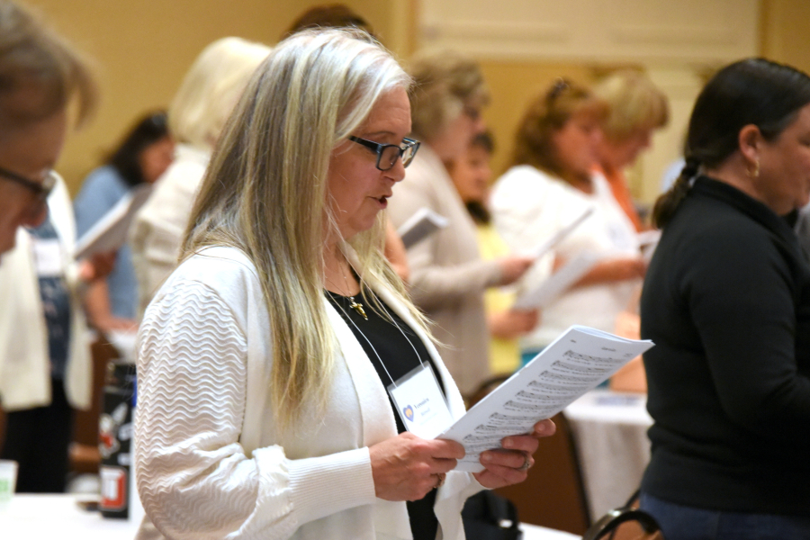 Woman at Mass