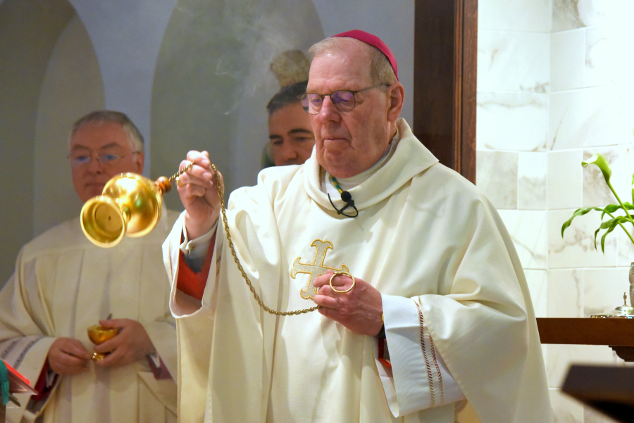 Incensing the altar