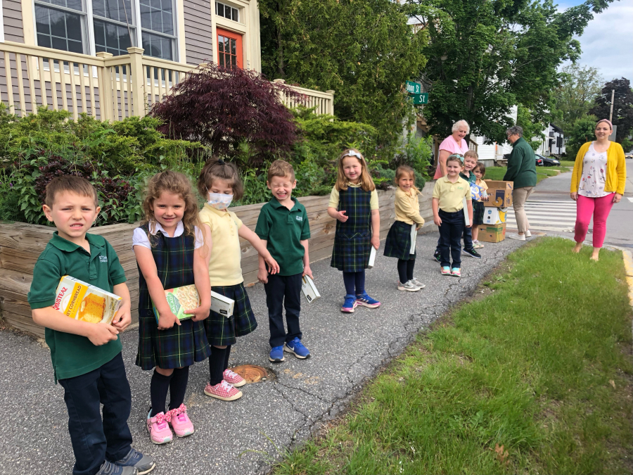 St. John's Human Chain to Mid Coast Hunger Prevention Program in Brunswick 