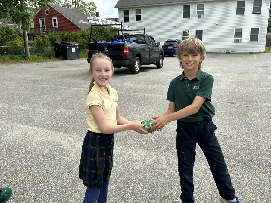 St. John's Human Chain to Mid Coast Hunger Prevention Program in Brunswick 