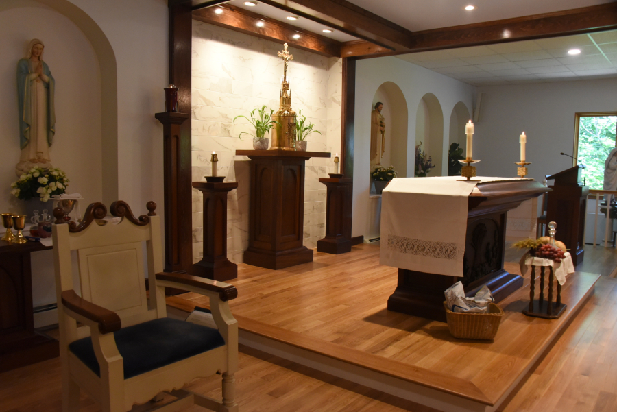The sanctuary from the side