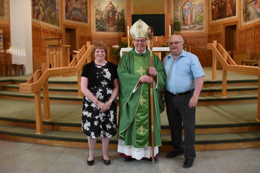 Couple with the bishop