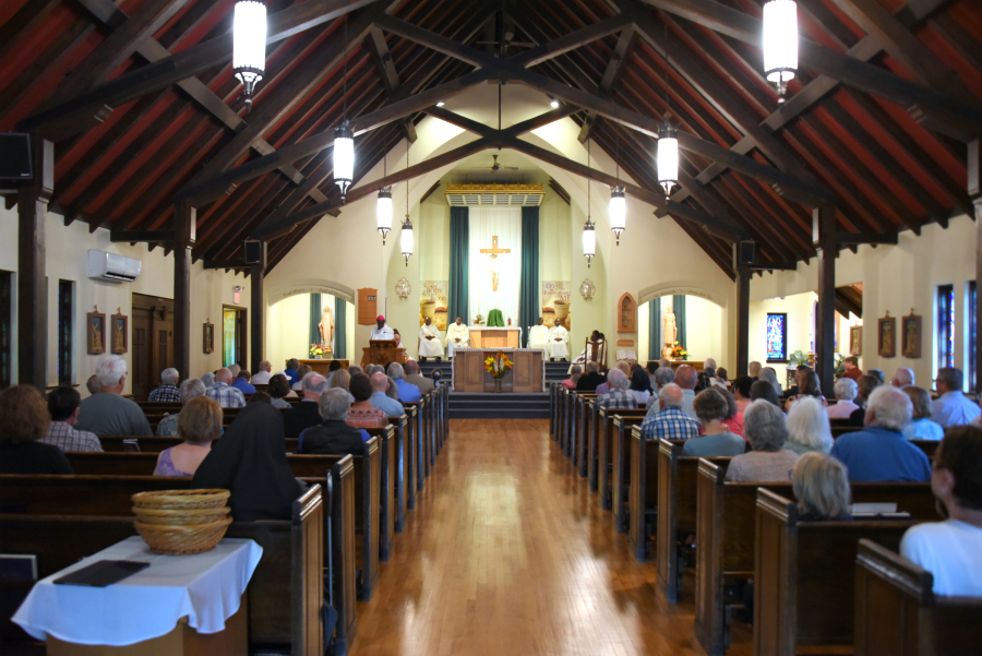 Church as seen from the back.