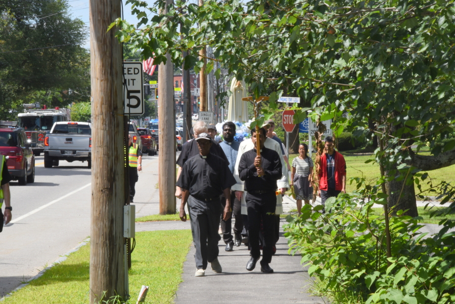 Rosary procession