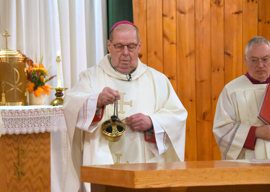 Incensing the altar