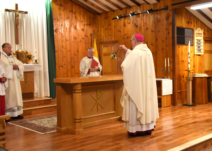 Incensing the altar