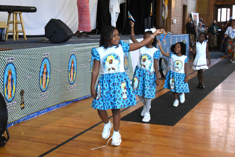 Girls in the Parade of Nations