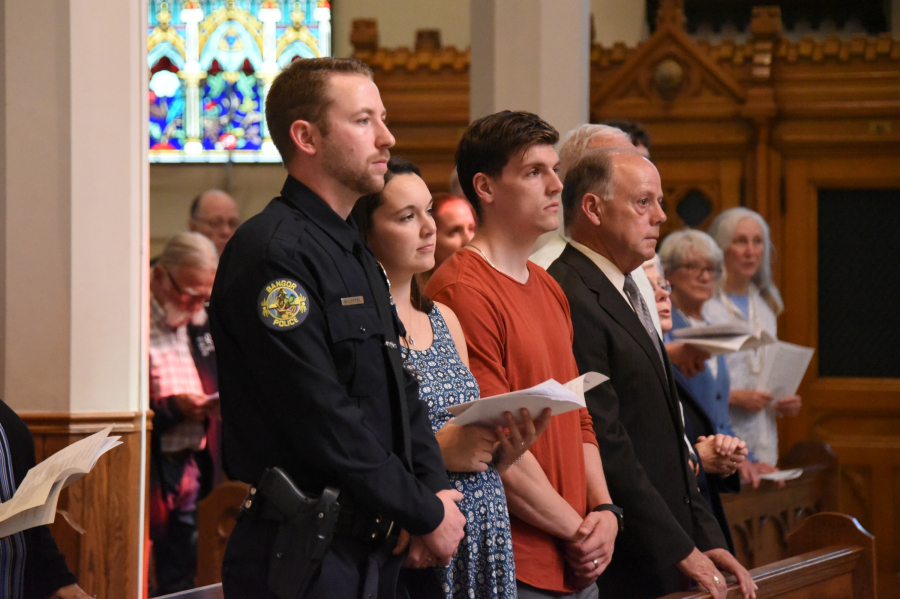 Police officer and family